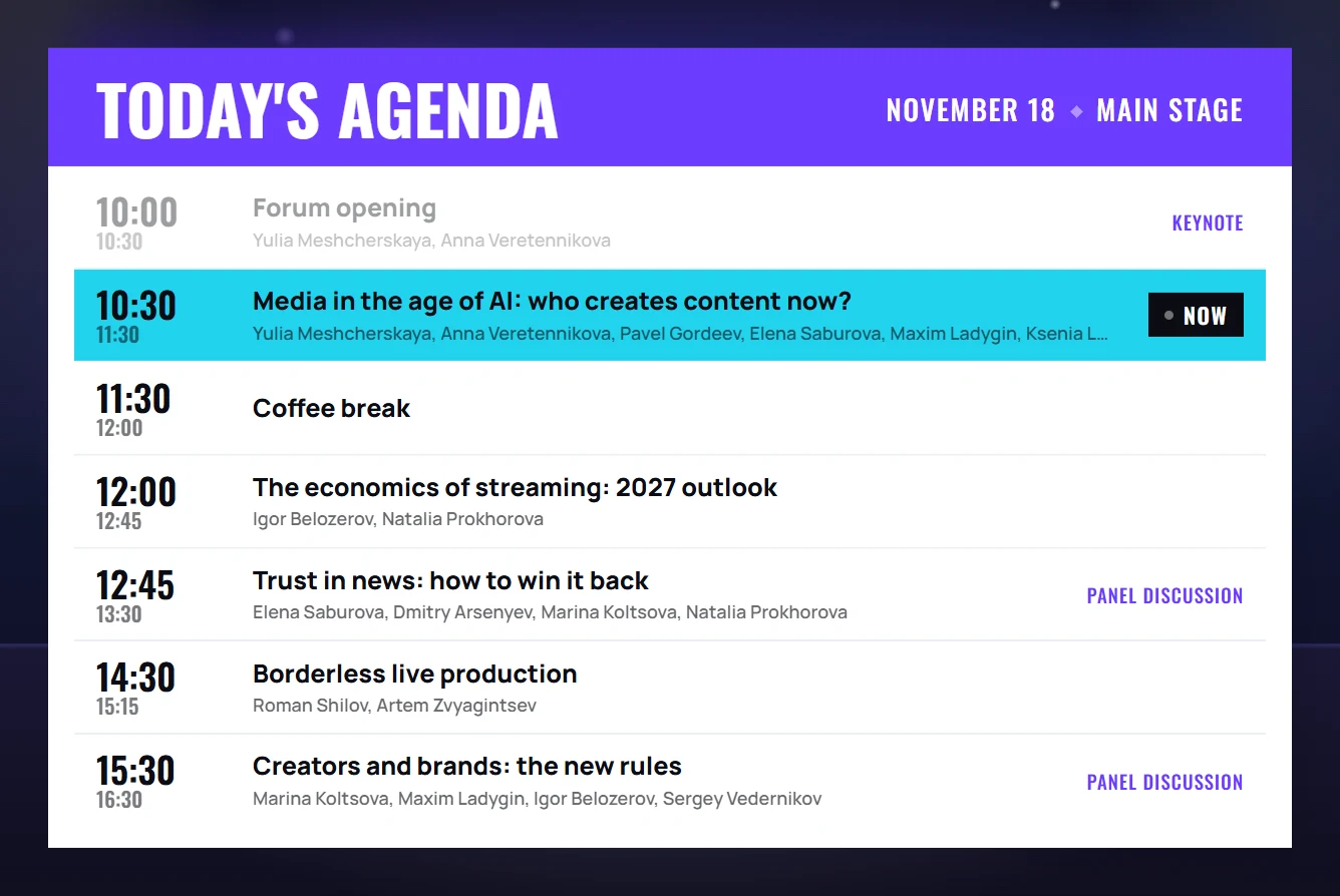 Bold — agenda