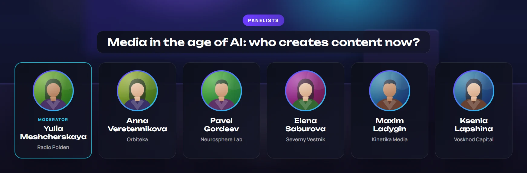 Panel line-up