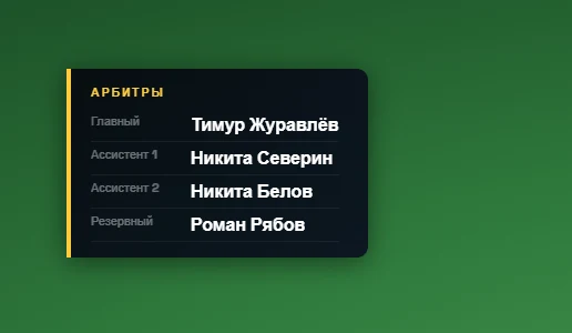 Match officials